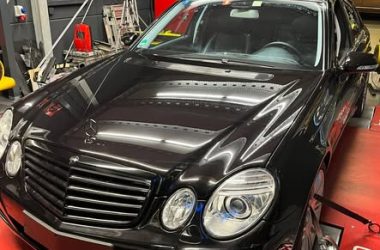 Mercedes E280 CDI W211 OM642 dyno results with MuchBoost upgraded turbocharger and WMI