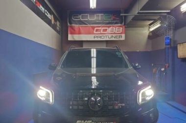 Mercedes M260 hybrid turbo dyno chart showing 324 HP and 388 Nm with MuchBoost upgrade