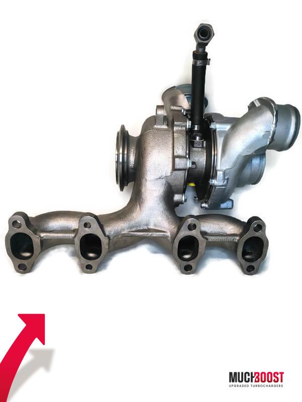 Billet Wheel GTB2265VK Hybrid Turbo Upgrade vacuum converted with a welded 1.9/2.0 TDI Manifold - Image 6