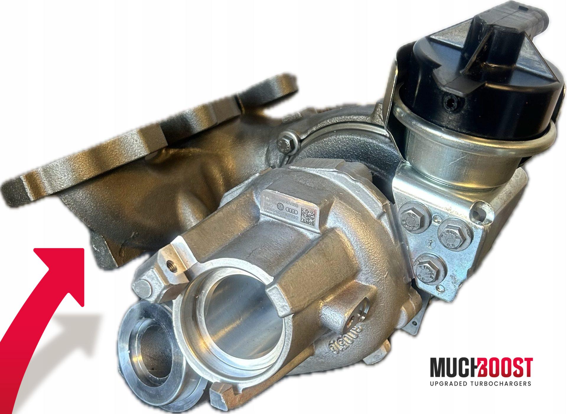 MuchBoost 2.0TDI Performance Turbocharger – Custom Billet 6+6 Compressor Wheel CRFA, CRFC
