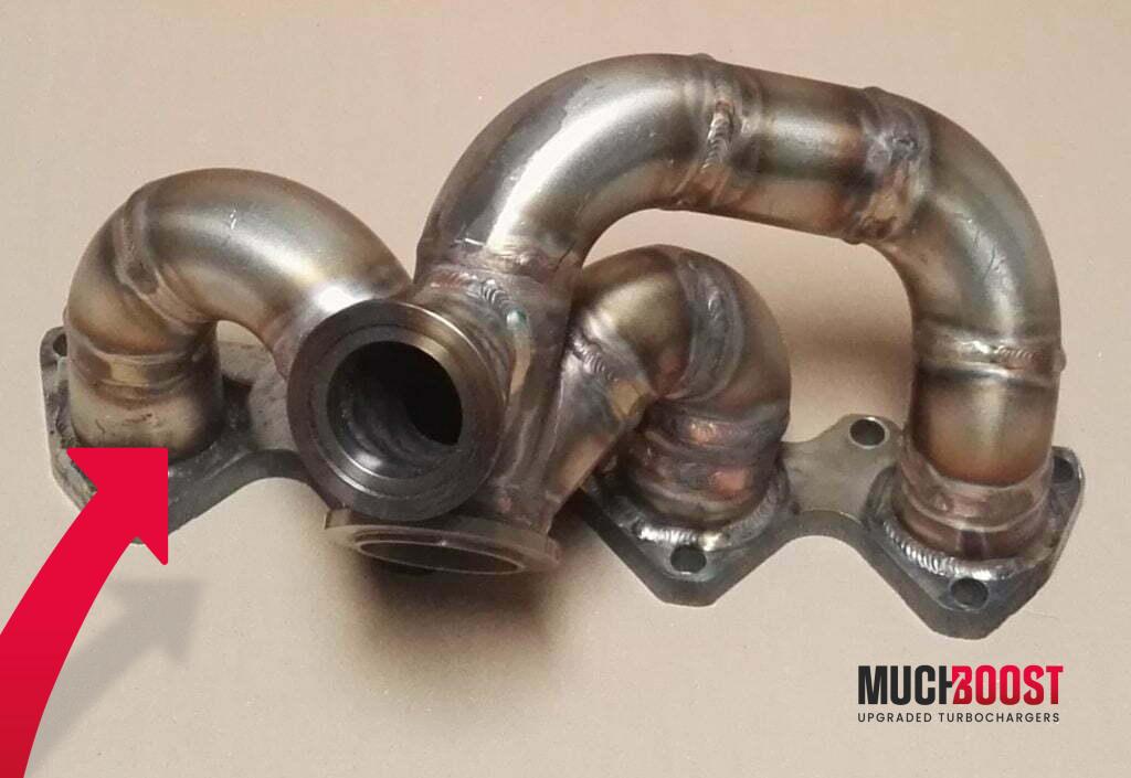 EA111 1.4TSI Tubular Manifold for VW Scirocco, VW Golf, Seat Ibiza V-Band GT28 - Image 3