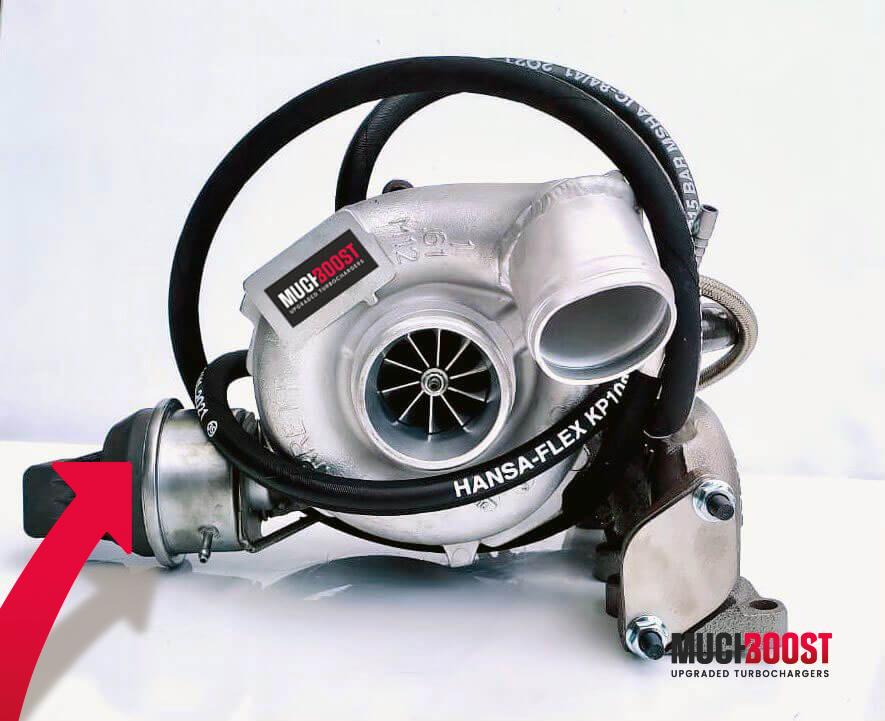 GTB2062VKLR Ball Bearing Hybrid Turbo vacuum converted and welded onto stock 1.9 2.0TDI