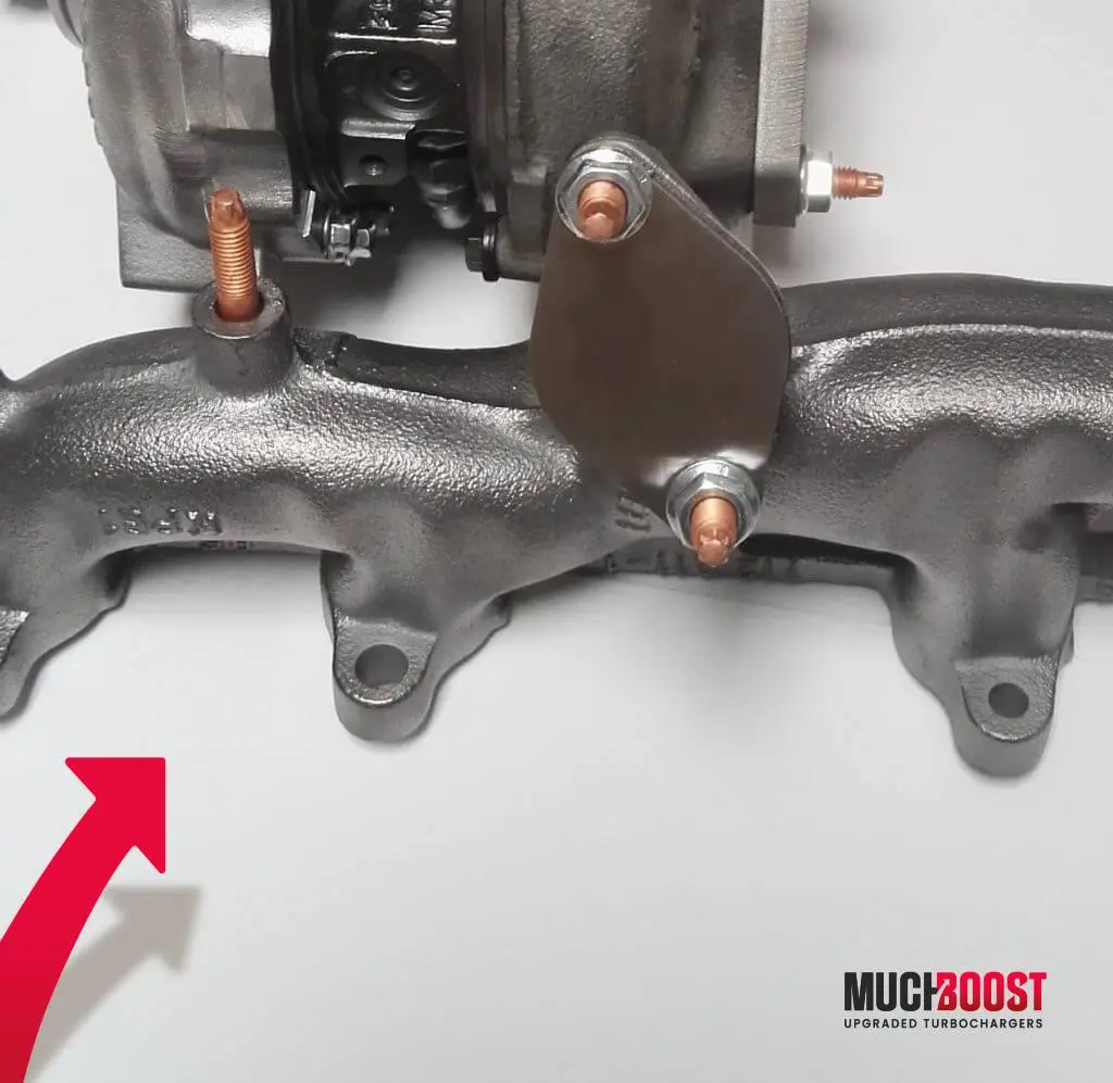 Billet Wheel GTB2265VKLR Ceramic Ball Bearing Hybrid Turbo Upgrade vacuum converted with a welded 1.9/2.0 TDI Manifold - Image 3
