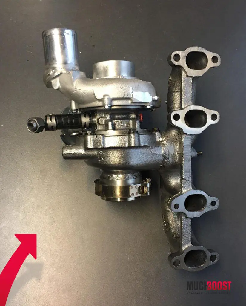 Billet Wheel GTD1756VRK Hybrid Turbo Upgrade vacuum converted with a welded 1.9/2.0 TDI Manifold - Image 8