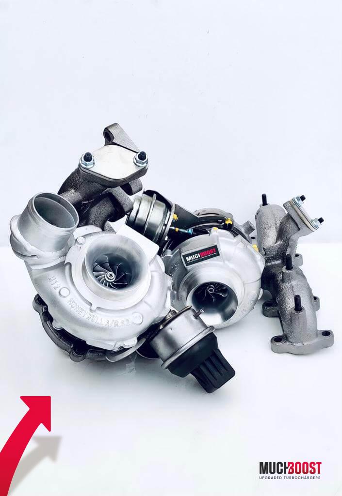 Billet Wheel GTD1960VRK Hybrid Turbo Upgrade vacuum converted with a welded 1.9/2.0 TDI Manifold